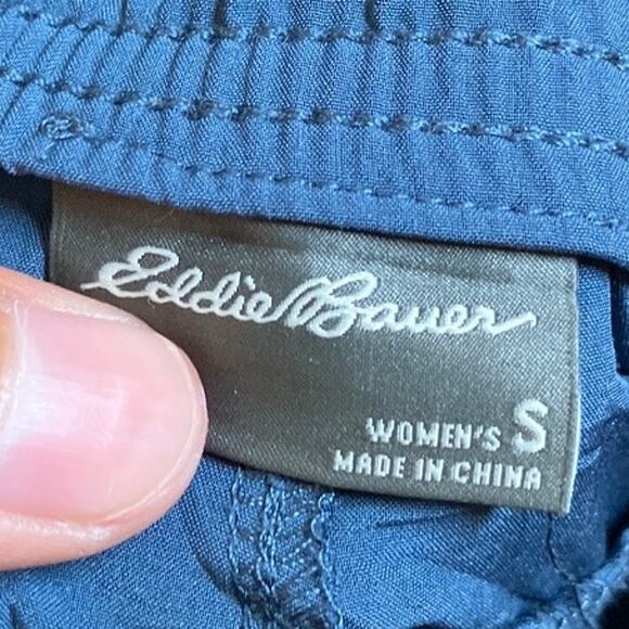 Eddie Bauer Womens Pants Navy Pull On Mid Rise Straight Leg Stretch Small - Picture 4 of 11